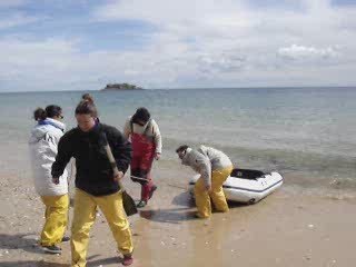 Debarquer seuls a Houat