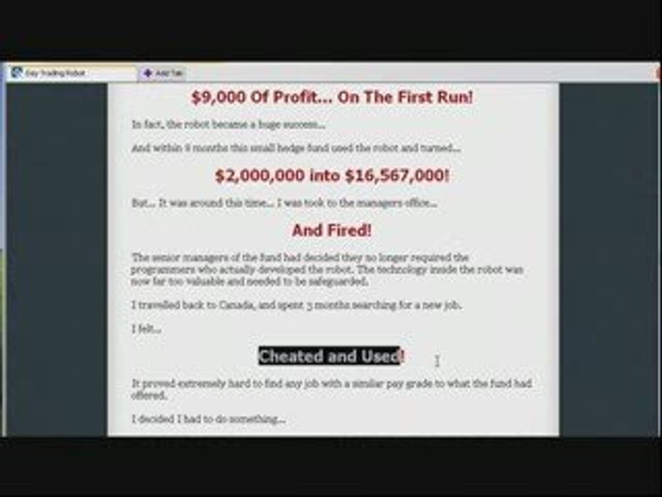 trading robot-watch this first..