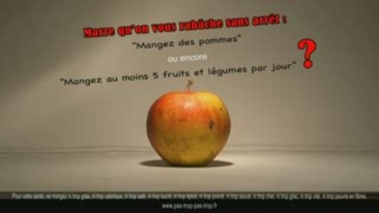 Pub Qui bousille une pomme - Les Parodieurs