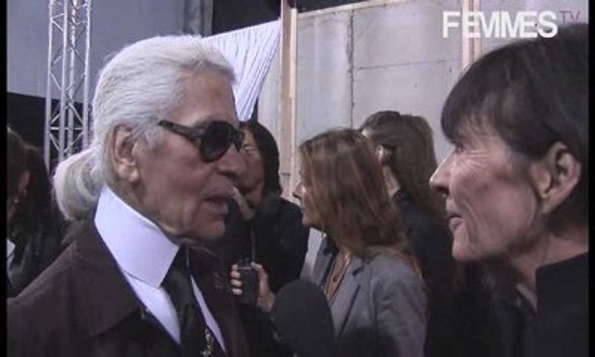 Interview de Karl Lagerfeld Collection Automne...