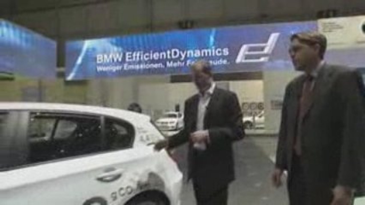 BMW at the Geneva Motor Show 2009. BMW EfficientDynamics.