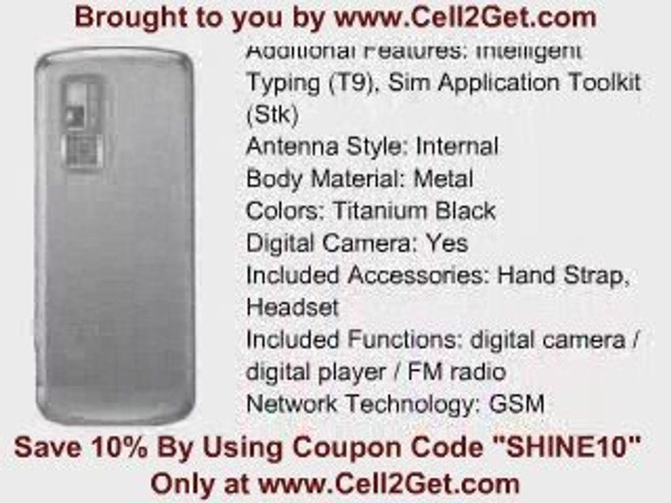 Cell2Get - LG Shine KE970 Specifications