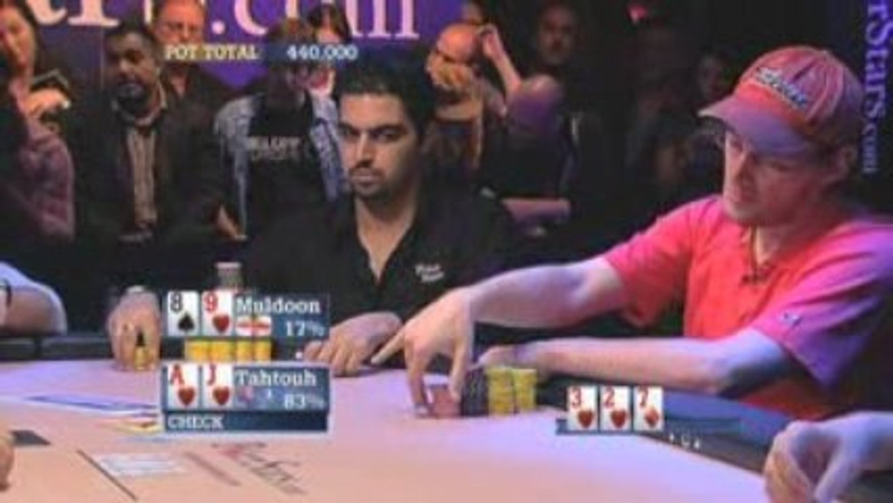 Poker EPT 3 Londres Tahtouh Check Raises Muldoon