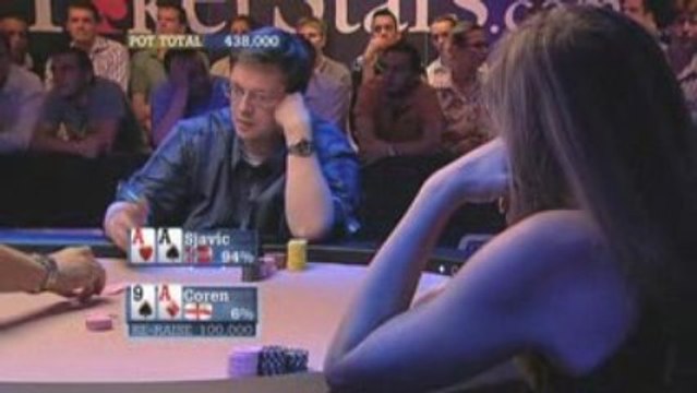 Poker EPT 3 Londres Sjavic vs Coren Re Raise All in