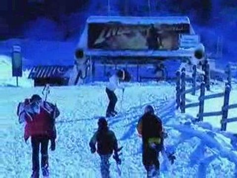 la soeur de Régis au ski