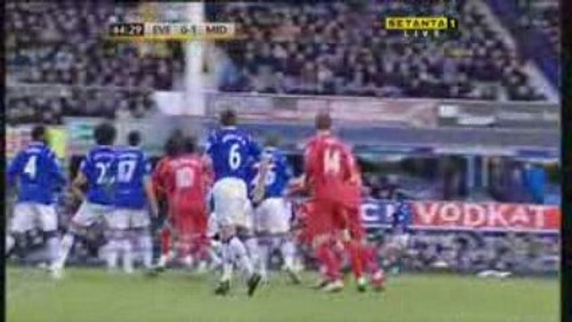 Everton v Middlesbrough 2-1 - Wheater Goal