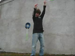 Laché de baguette (sur le toit du voisin )