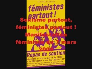 1ERE PART MANIF  feministes toujours 7 MARS 09