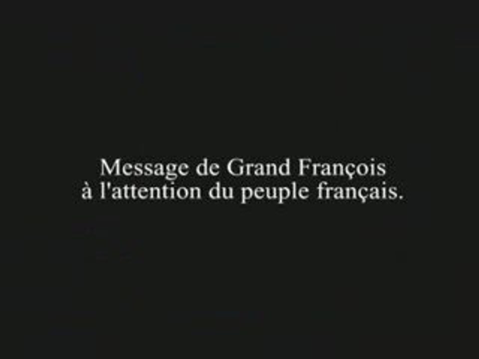 UN MESSAGE AUX FRANCAIS