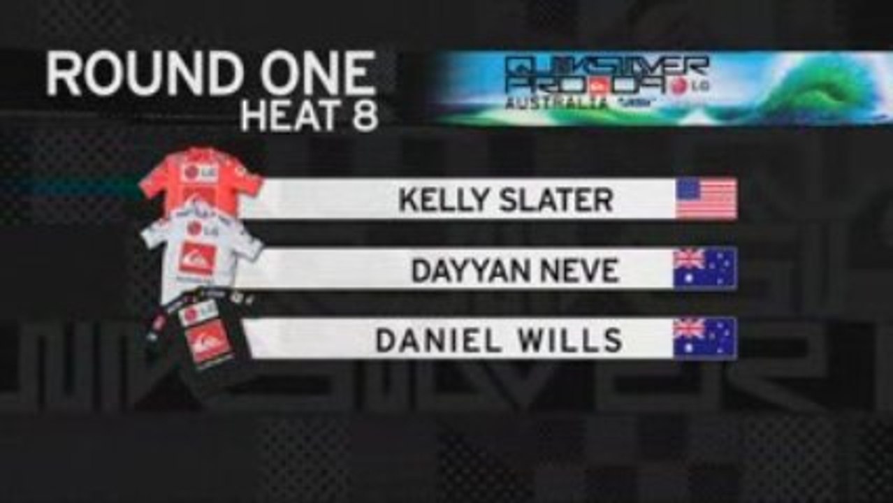 R1 H8 Quiksilver pro GoldCoast (Slater, Neve, Wills