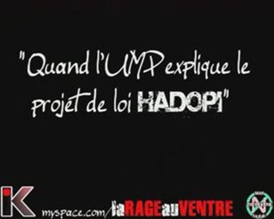 Quand l'UMP explique le projet de loi HADOPI