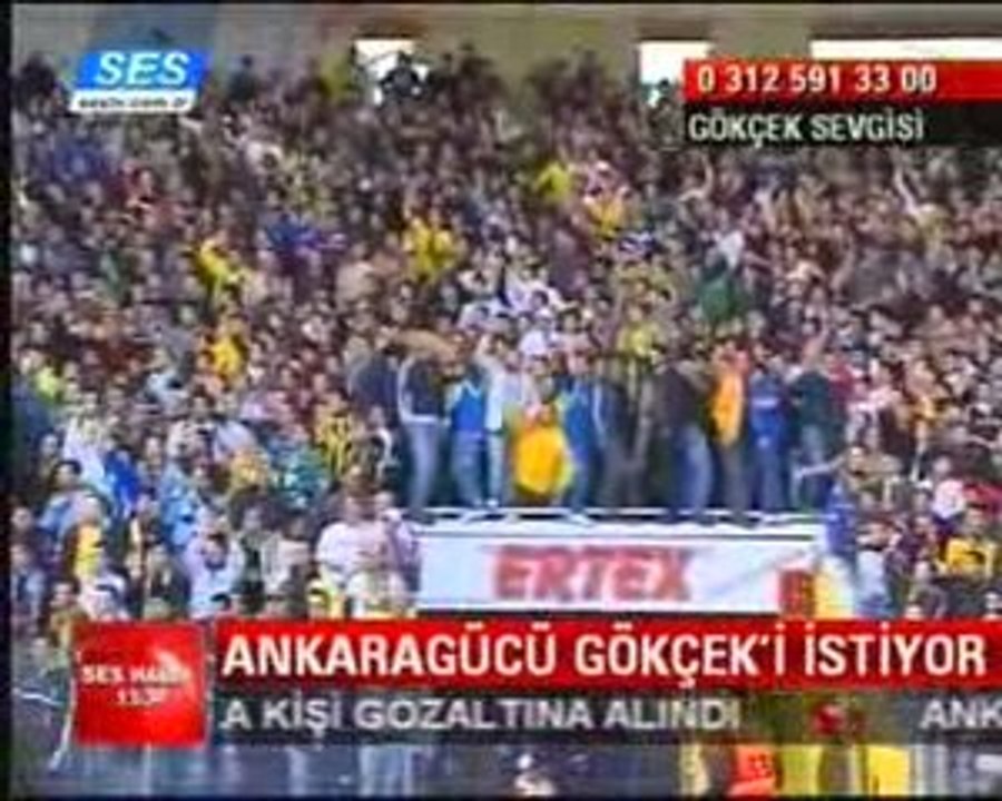 Ankaragücü Tribünleri Melih Gökçek sesleri