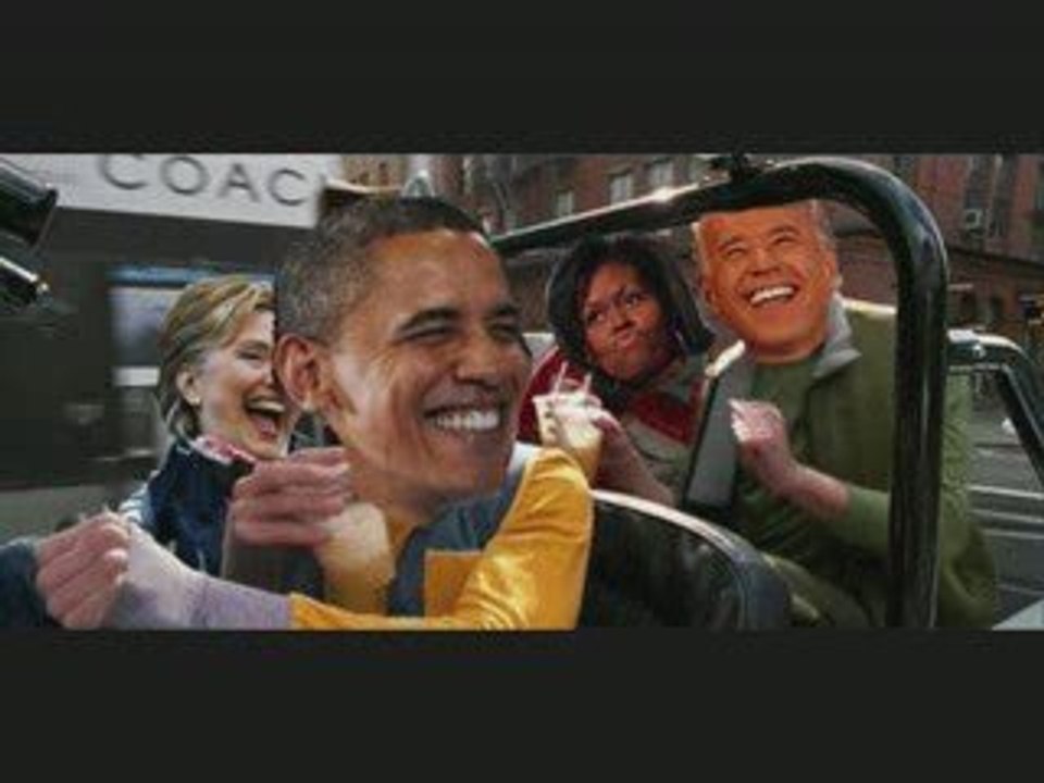 Hugo Chavez & Fidel  ft.  Obama & Hillary (salsa)