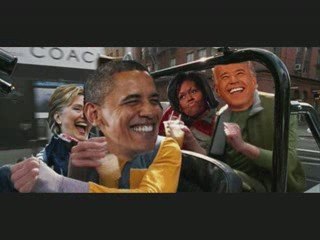 Hugo Chavez & Fidel  ft.  Obama & Hillary (salsa)