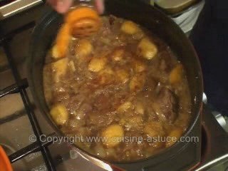 Ragout de boeuf bourguignon au  cola