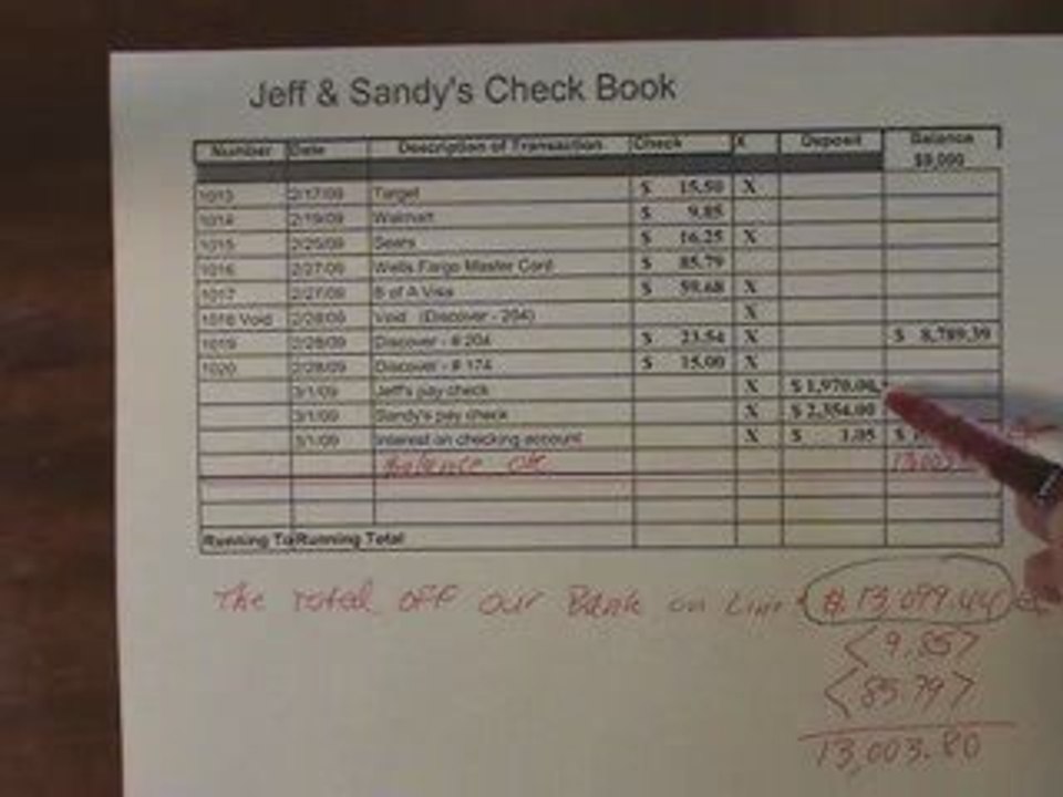 Free Excel balance your {checkbook calculator} 2 to 3 sec