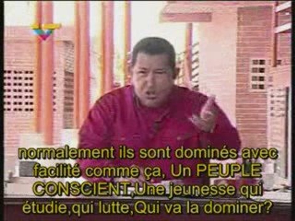 Chavez sur l'ignorance  en fr