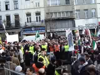 manifestation bruxelles pro gaza