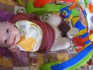 bébé joue