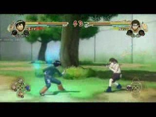 Naruto ultimate ninja storm Rock lee VS Neji