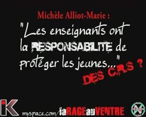 MAM "responsablibilité  de proteger les jeunes"...des crs ?