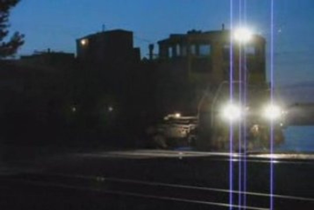 Night switching in Train Yard