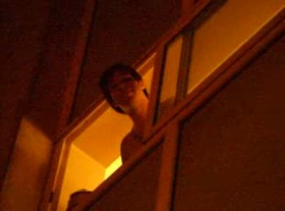 Pete qui délire avec nous de sa loge