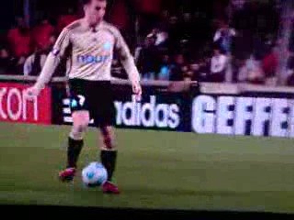 but de cheyrou om / ajax Amsterdam 8e finale UEFA aller