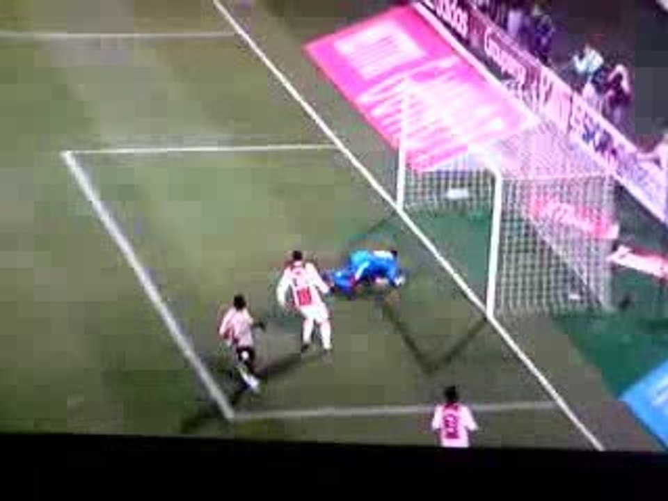 but de mamadou niang om / ajax 8e finale UEFA aller