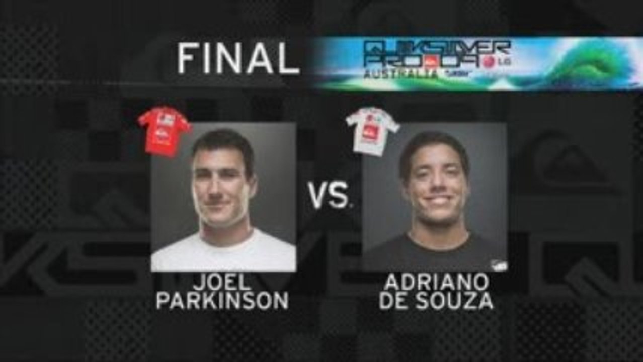 Finale du Quiksilver pro GoldCoast (Parkinson vs de Souza)