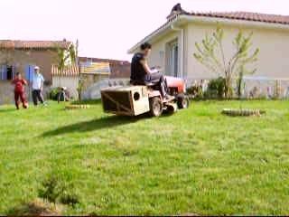 Tondeuse : demi-tour 180°