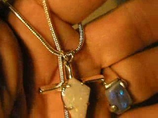 cat #33333 SOLD sterling silver cross with opal