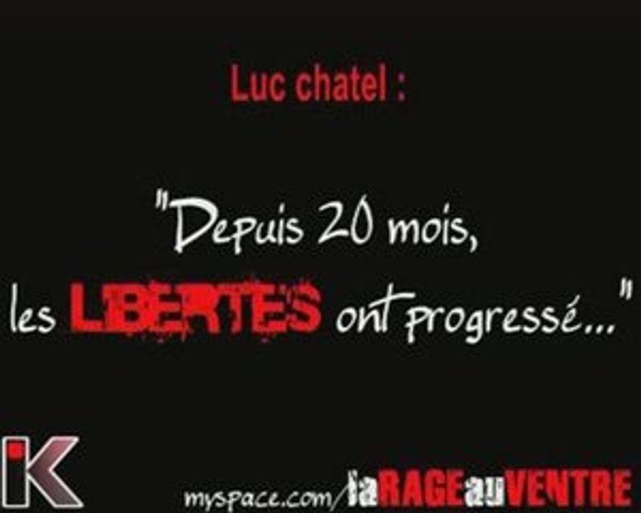 Luc chatel : en 20 mois, les libertés ont progressé