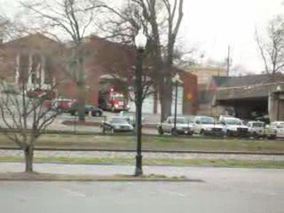 Fire rescue returning to station