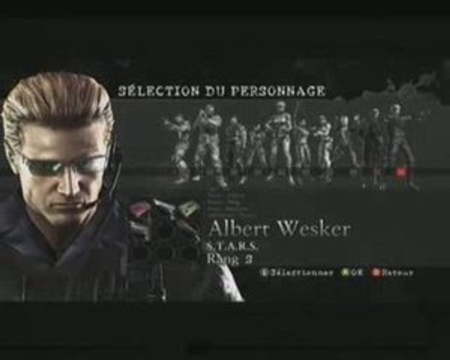 Resident Evil 5  - Wesker STARS Mercenaires