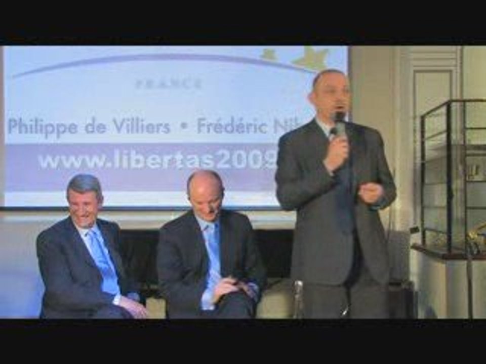 Lancement  Libertas France Frédéric Nihous