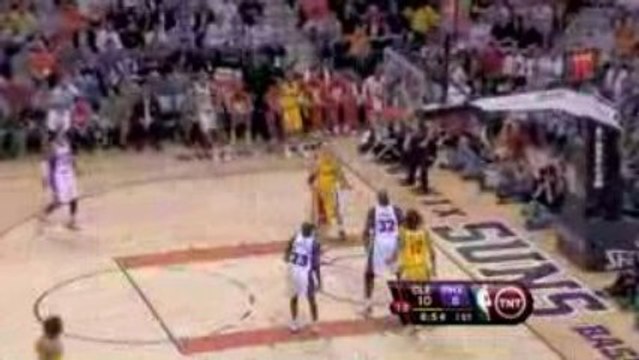 NBA LeBron picks off Matt Barnes' pass and dishes to Mo Will