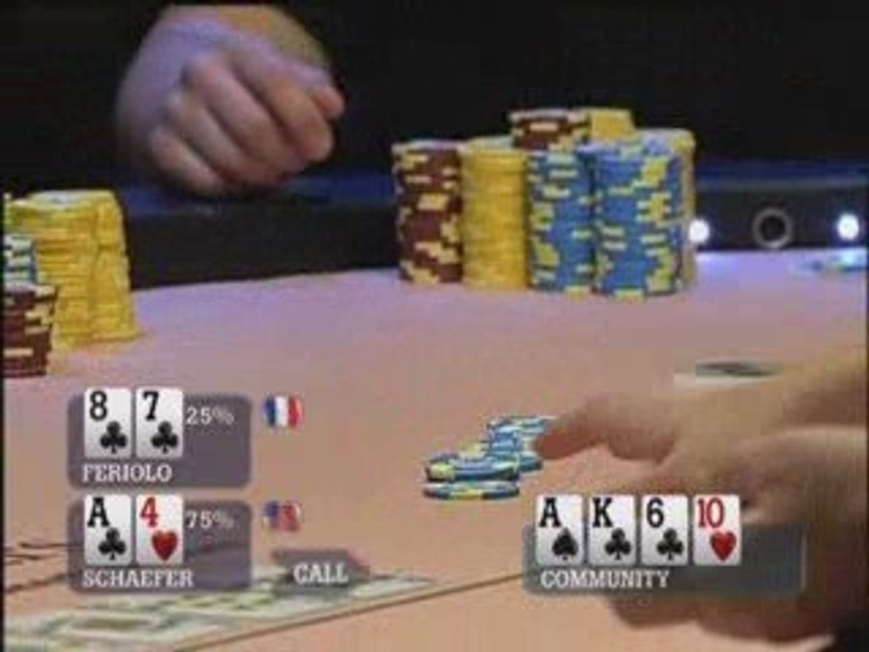 Poker EPT 1 Monte Carlo Schaefer wins big pot vs Feriolo