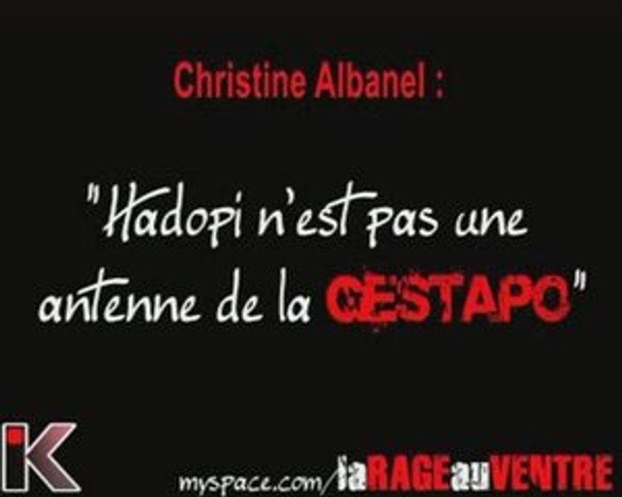 albanel : "hadopi n'est pas une antenne de la gestapo"