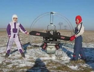 Paramoteur - elle envole - L'hiver, c'est génial !