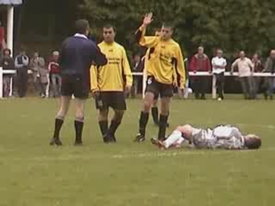 grosse faute carton rouge expulsion