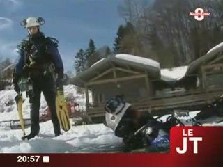 Combloux : Exercice de sauvetage pour les sapeurs pompiers