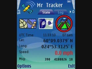 How to track a mobile on Google Earth by SMS
