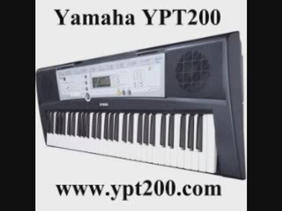 Yamaha ypt200 k portable keyboard with 61 full size keys