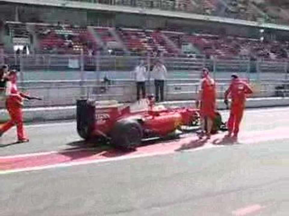 Ferrari in the pitlane