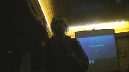 Ravens Ait - arriving by bout to film screening