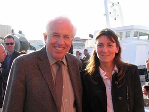 GRAU D'AGDE - 2009 - Visite d'André Vezinhet à la criée du Grau d'Agde