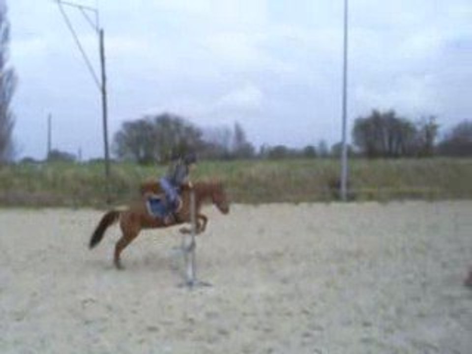 Naturelle et moi, séance de saut