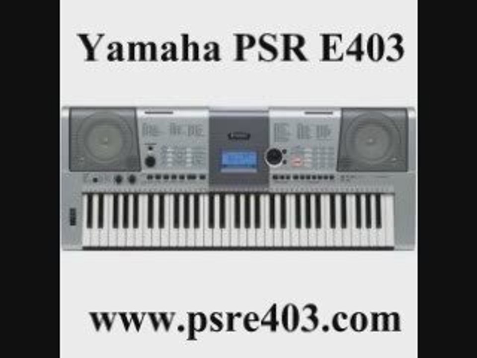 Yamaha PSR E403 keyboard information video