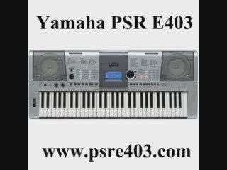 Yamaha PSR E403 keyboard information video